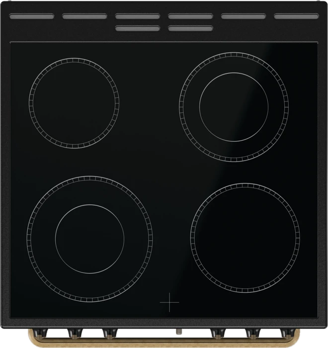Gorenje GECS6B70CLB Elektroherd mit Glaskeramik-Kochfeld
