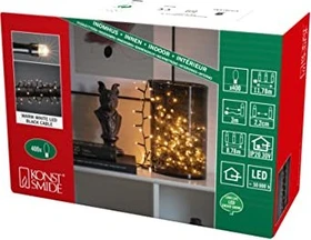 Konstsmide Micro Büschellichterkette schwarz LED 400x warmweiß