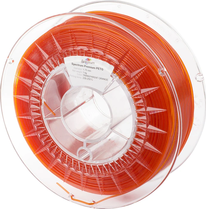 Spectrum PETG, transparent orange, Spule, 1.75mm, 1.00kg