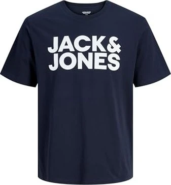 Jack & Jones Logo T-Shirt kurzarm navy blazer (Herren)