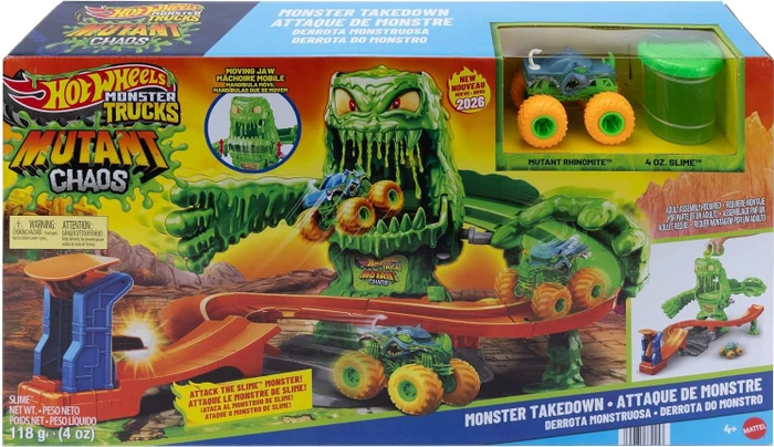 Mattel Hot Wheels Monster Trucks Monster Trucks Mutant Monster Takedown Playset