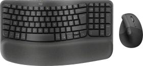 Logitech Wave Keys and Lift Combo, schwarz, Logi Bolt, USB/Bluetooth, FR