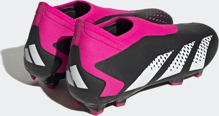 adidas Predator Accuracy.3 Laceless FG core black/cloud white/team shock pink 2
