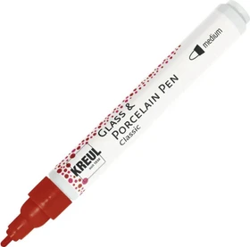 Kreul Glass & Porcelain Pen Classic medium dunkelrot