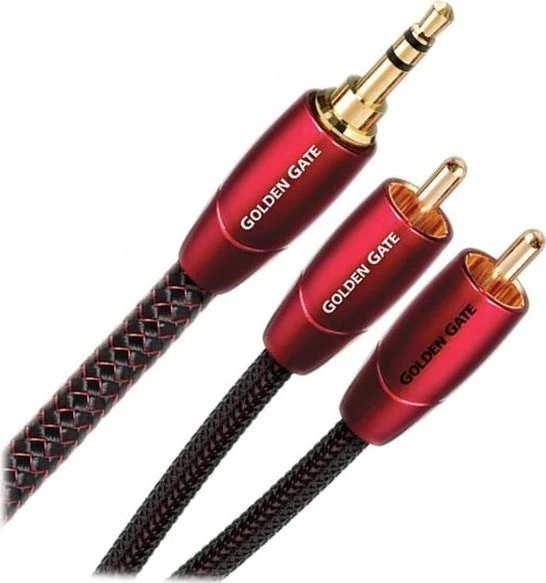 Audioquest Golden Gate 3.5mm Klinke/Composite Audio Kabel 8m rot