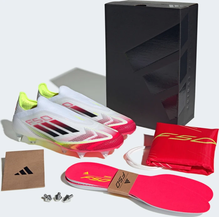adidas F50 Elite Laceless SG cloud white/core black/solar yellow