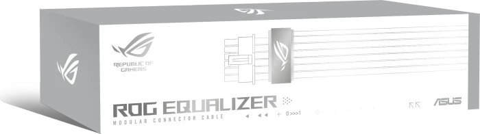 ASUS ROG Equalizer PCIe 5.1 600W 12V-2x6 GPU Power Cable, weiß, 75cm