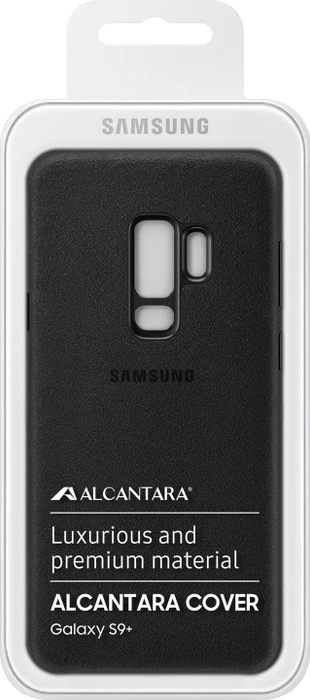 Samsung EF-XG965AB Alcantara Cover für Galaxy S9+ schwarz