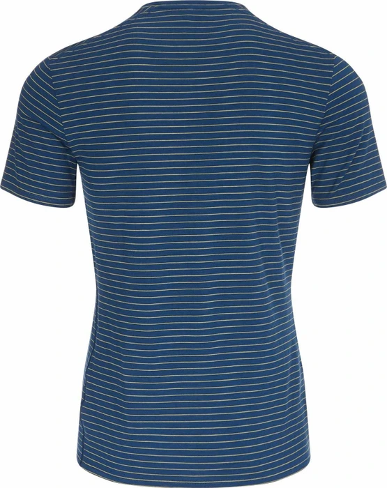 Icebreaker Anatomica Crewe Funktionsshirt kurzarm prussian blue/ginger stripe (Herren)