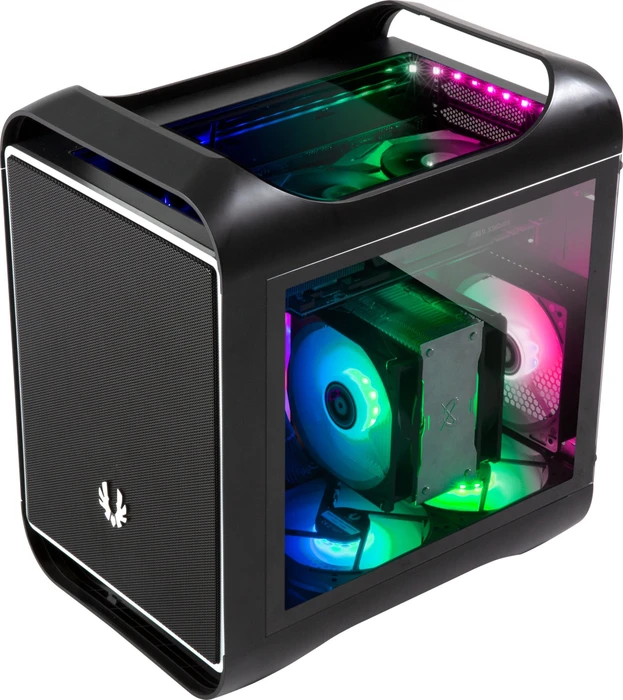 BitFenix Prodigy M 2022 ARGB, schwarz, Glasfenster