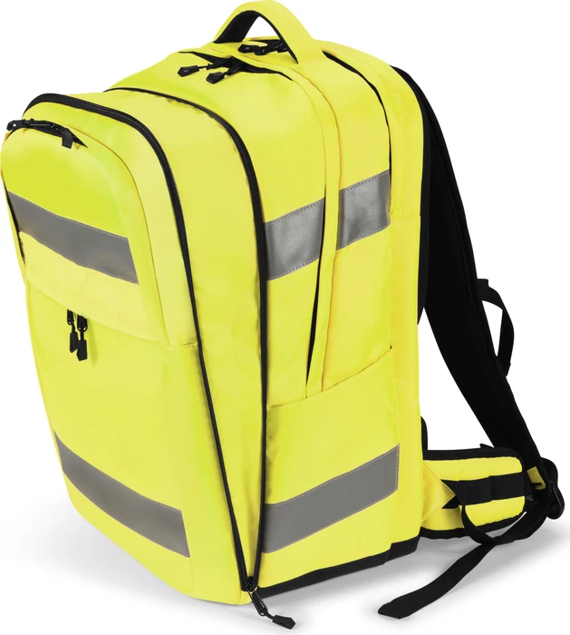 Dicota Hi-Vis 32-38 Liter, Notebook Rucksack, gelb