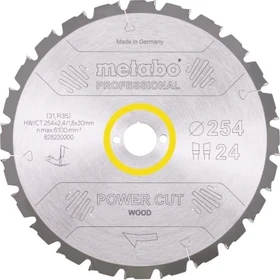 Metabo Power Cut Kreissägeblatt 24Z, 254x1.8x30mm, 1 Stück
