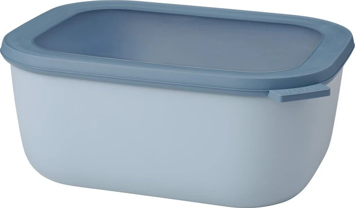 Mepal Multischüssel Cirqula rechteckig Aufbewahrungsbehälter 3l nordic blue