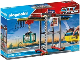 playmobil City Action Portalkran mit Containern