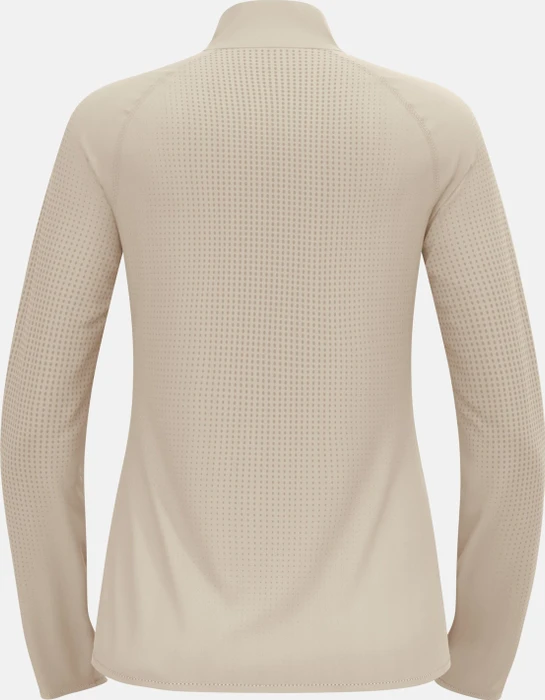 Odlo Zeroweight Warm Half Zip 2.0 Laufshirt langarm silver cloud (Damen)