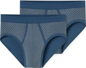 Schiesser Original Classics Feinripp mit Eingriff 2er Pack Slip schwarz (Herren)