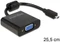 DeLOCK HDMI Mikro-D/VGA Adapter schwarz Vorschaubild