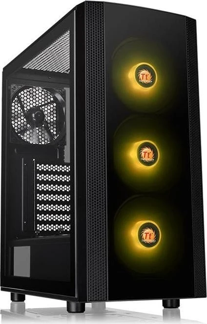 Thermaltake Versa J25 TG RGB, schwarz, Glasfenster