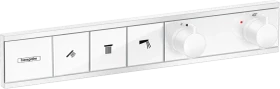 Hansgrohe RainSelect Thermostat Unterputz für 3 Verbraucher mattweiß