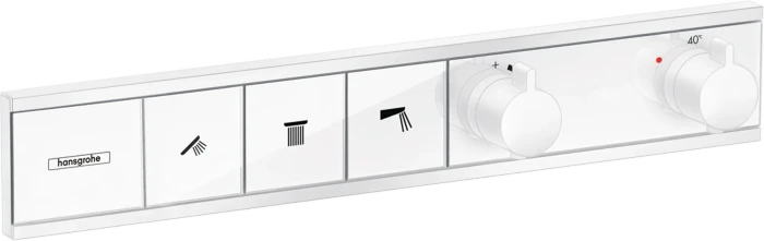 Hansgrohe RainSelect Thermostat Unterputz für 3 Verbraucher mattweiß
