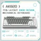 Ajazz AK820, White & Grey, LEDs weiß, hot-swap, AS RED, USB, US Vorschaubild
