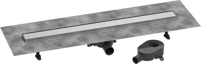 Hansgrohe RainDrain Go Duschrinne, Komplett-Set, edelstahl gebürstet