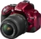 Nikon D5200 rot mit Objektiv AF-S DX 18-55mm 3.5-5.6 G VR Vorschaubild