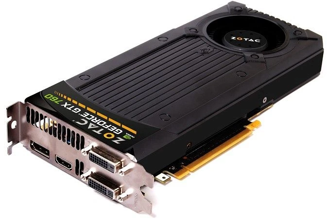 Zotac GeForce GTX 760, 4GB GDDR5, 2x DVI, HDMI, DP