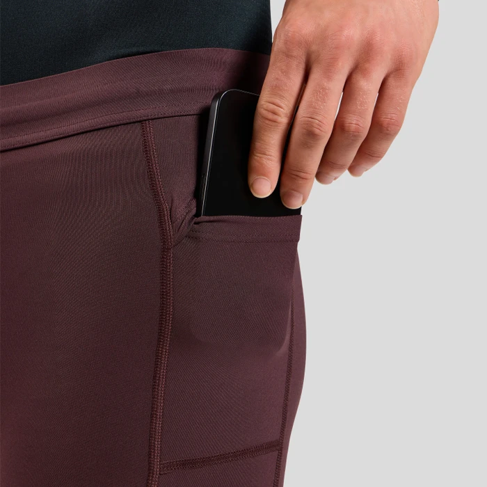 Odlo Zeroweight Tights Laufhose lang fudge (Herren)