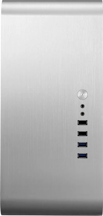 Jonsbo UMX1 Plus, silber, Glasfenster, Mini-ITX