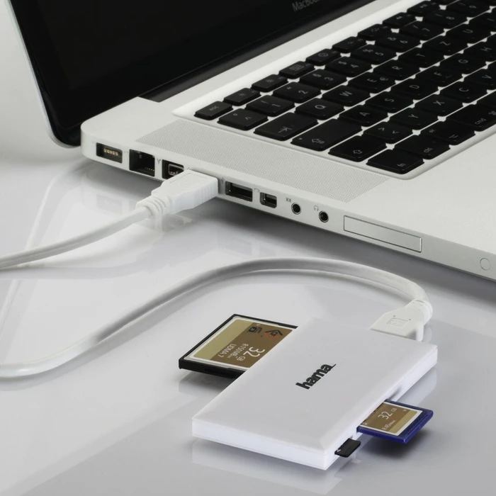 Hama USB-3.0 weiß Multi-Slot-Cardreader, USB-A 3.0 [Buchse]