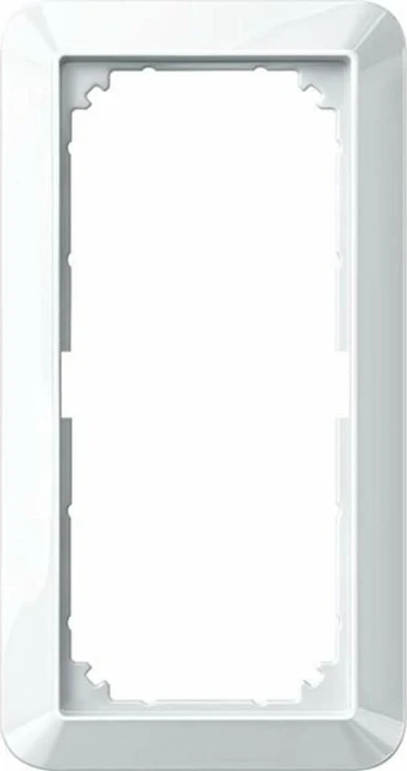 Merten System M 1-M Rahmen 2fach Thermoplast brillant, polarweiß