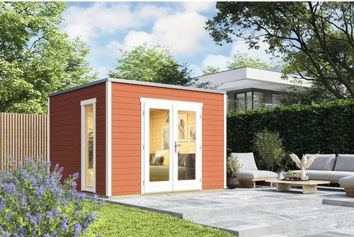 Lasita Maja Palermo 1 Gartenhaus schwedenrot