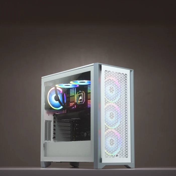 Corsair 4000D Airflow, weiß, Glasfenster