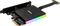 Akasa Dual M.2 PCIe SSD adapter with RGB LED light and heatsink Vorschaubild