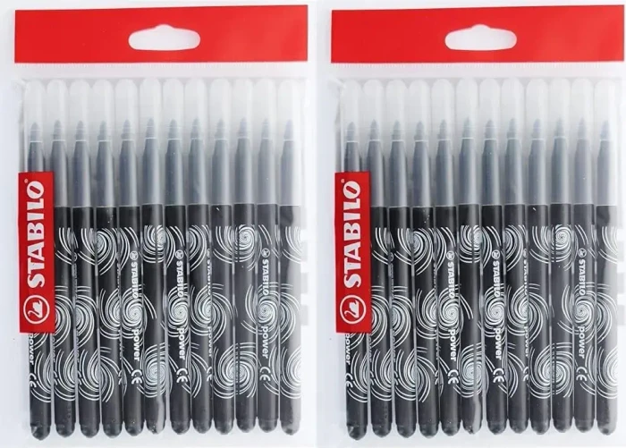 STABILO Power schwarz, 24er-Pack