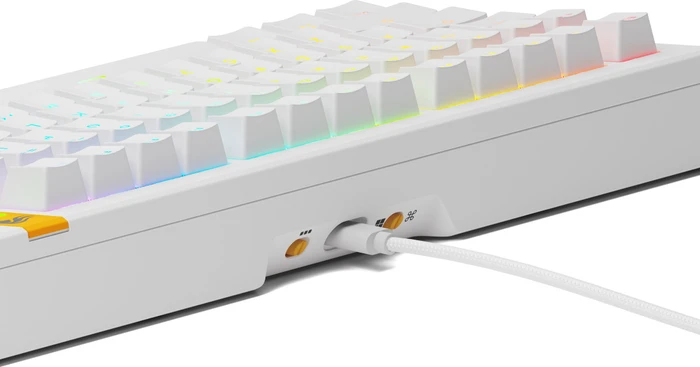 Glorious GMMK 3 HE 75% Pre-built Gaming Keyboard, weiß, LEDs RGB, Glorious Fox HE, USB, DE