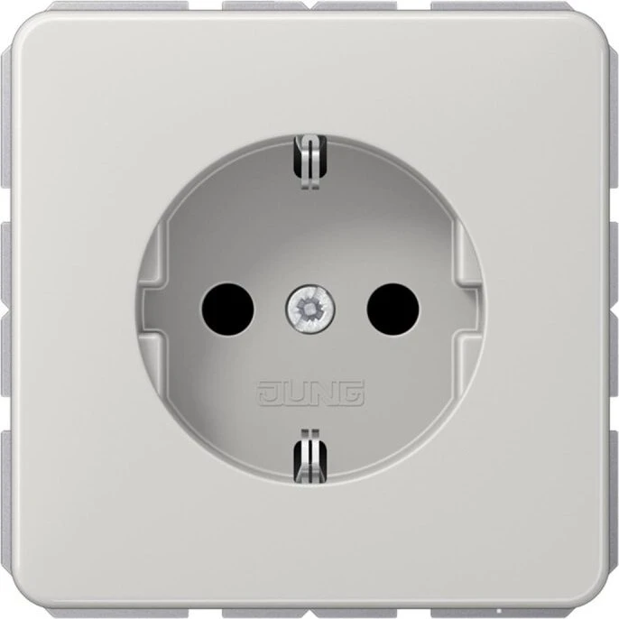 Jung Serie CD SCHUKO Steckdose Duroplast 16A 250V, lichtgrau