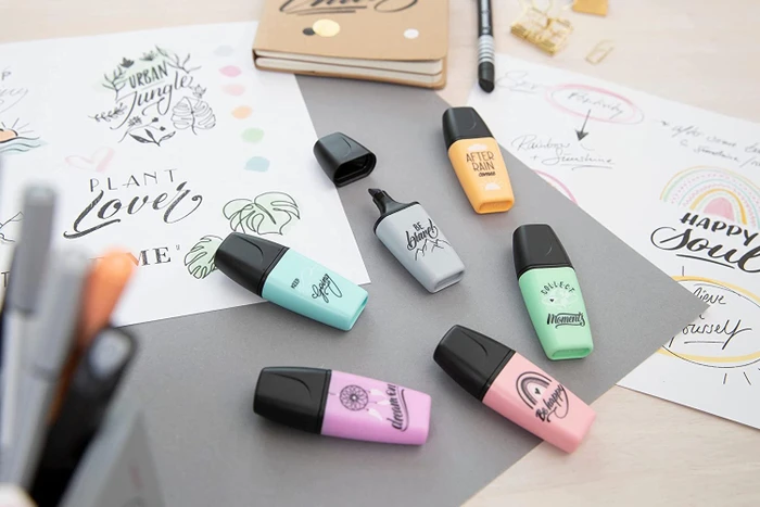 STABILO Boss Mini Pastellove pfirsich/pastellviolett/seidengrau, 3er-Set