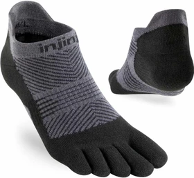 Injinji Lightweight No-Show Laufsocken schwarz/grau (Damen)