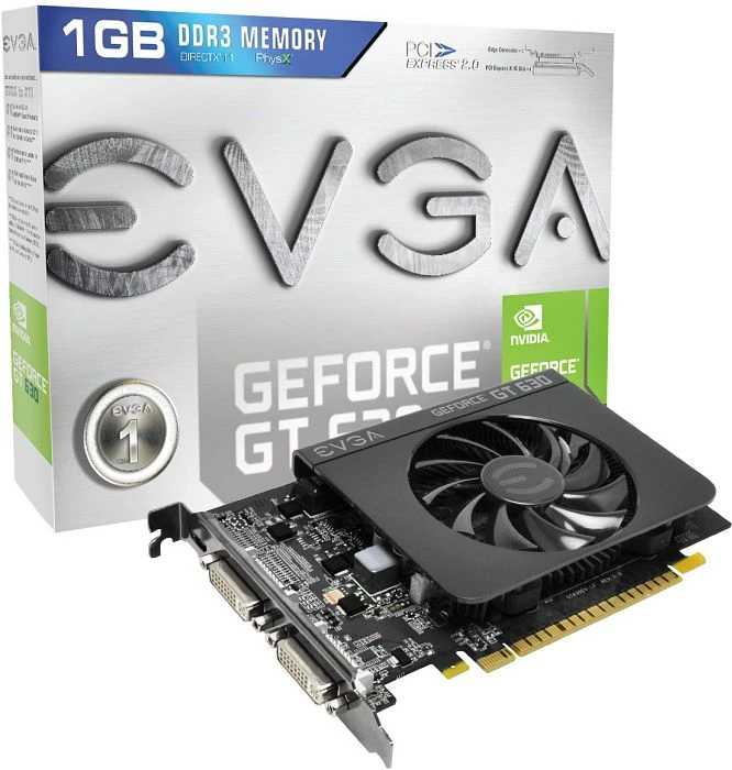 EVGA GeForce GT 630, 1GB DDR3, 2x DVI, Mini HDMI