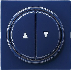 Gira Abdeckung und Wippe 2fach, blau