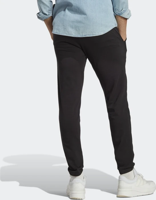 adidas Essentials Single Jersey Tapered Elasticized Cuff Logo Trainingshose lang schwarz (Herren)