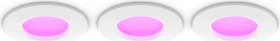 Philips Hue White and Color Ambiance Slim Einbauleuchte 90mm weiß, 3 Stück