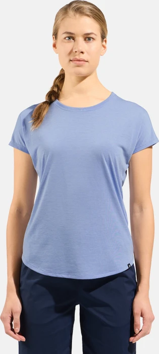Odlo Essentials Natural Funktionsshirt kurzarm blue heron melange (Damen)