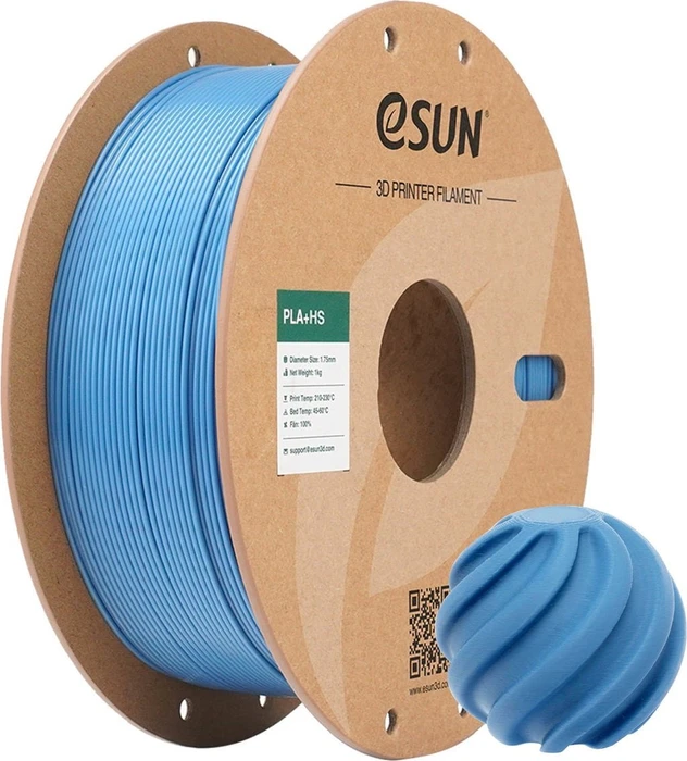 eSUN PLA+HS, Haze Blue, Spule, 1.75mm, 1.00kg