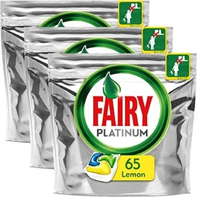 Fairy Platinum All-In-One Lemon Geschirrspültabs, 65 Stück