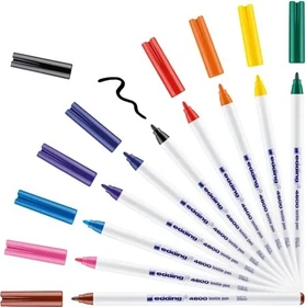 edding 4600 Textilmarker Basic sortiert, 10er-Set