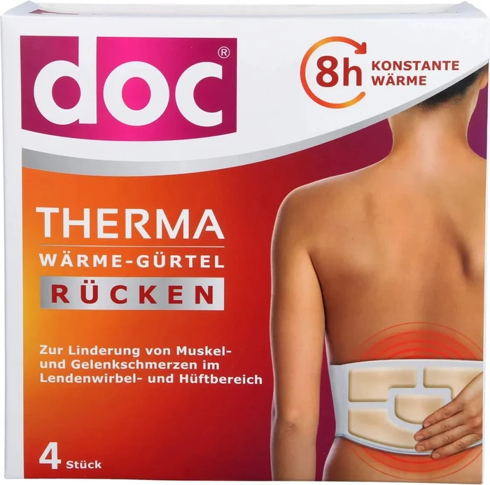 doc Therma Wärme-Auflagen Rücken, 4 Stück