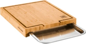 Zwilling Schneidbrett mit Auffangschale 39.5x30.5cm bambus